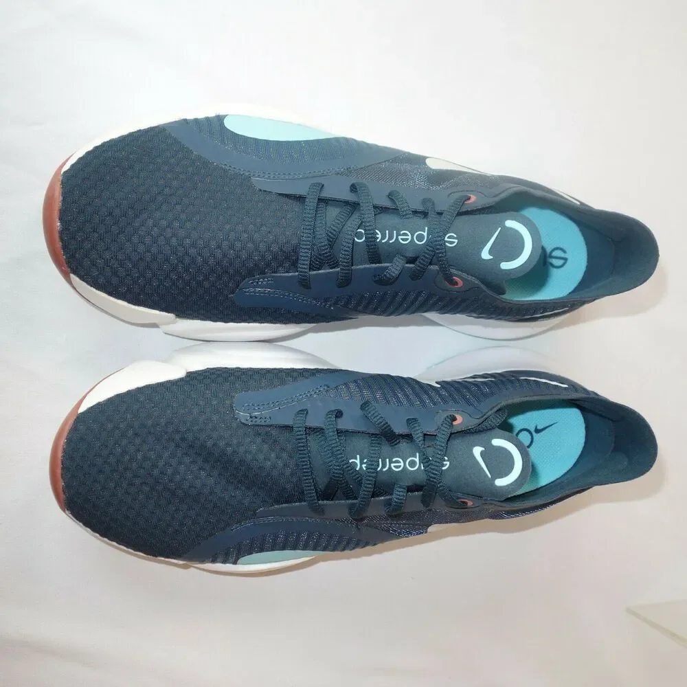 New Men's 10 Nike SuperRep Go Deep Ocean Blue Platinum White Shoes CJ0773-440